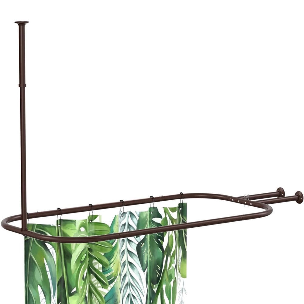 Shower Curtain Rod Hoop Square — NIB — never opened